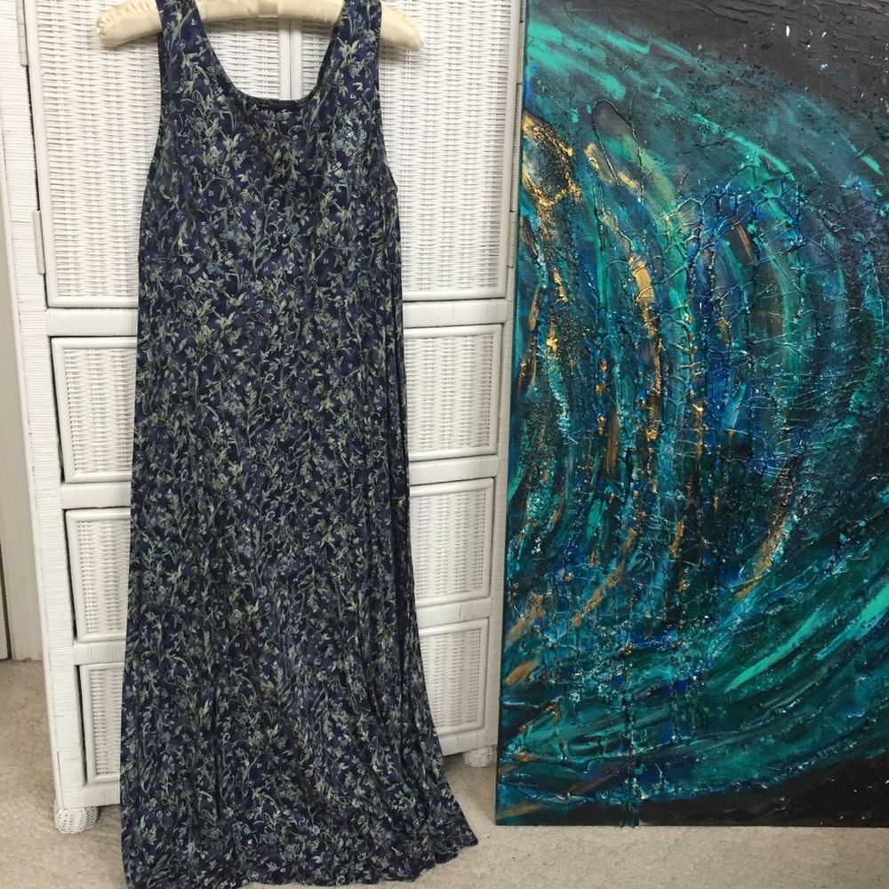 Flower print dainty tank top soft day dress